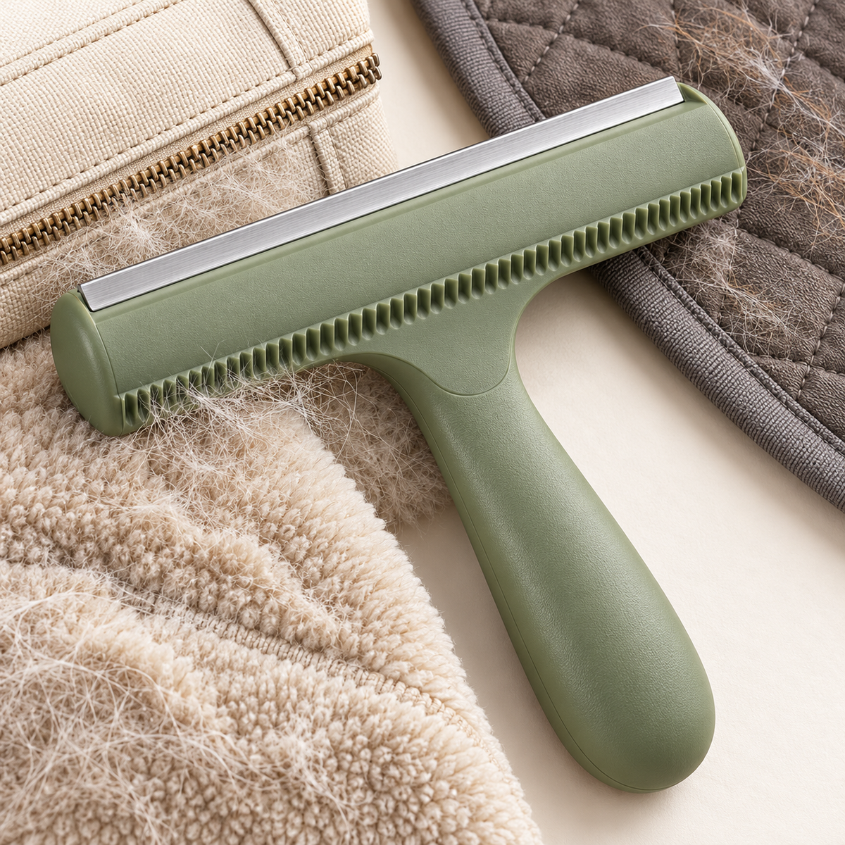 LAPOVIRA Dwustronna szczotka do usuwania sierści z tkanin